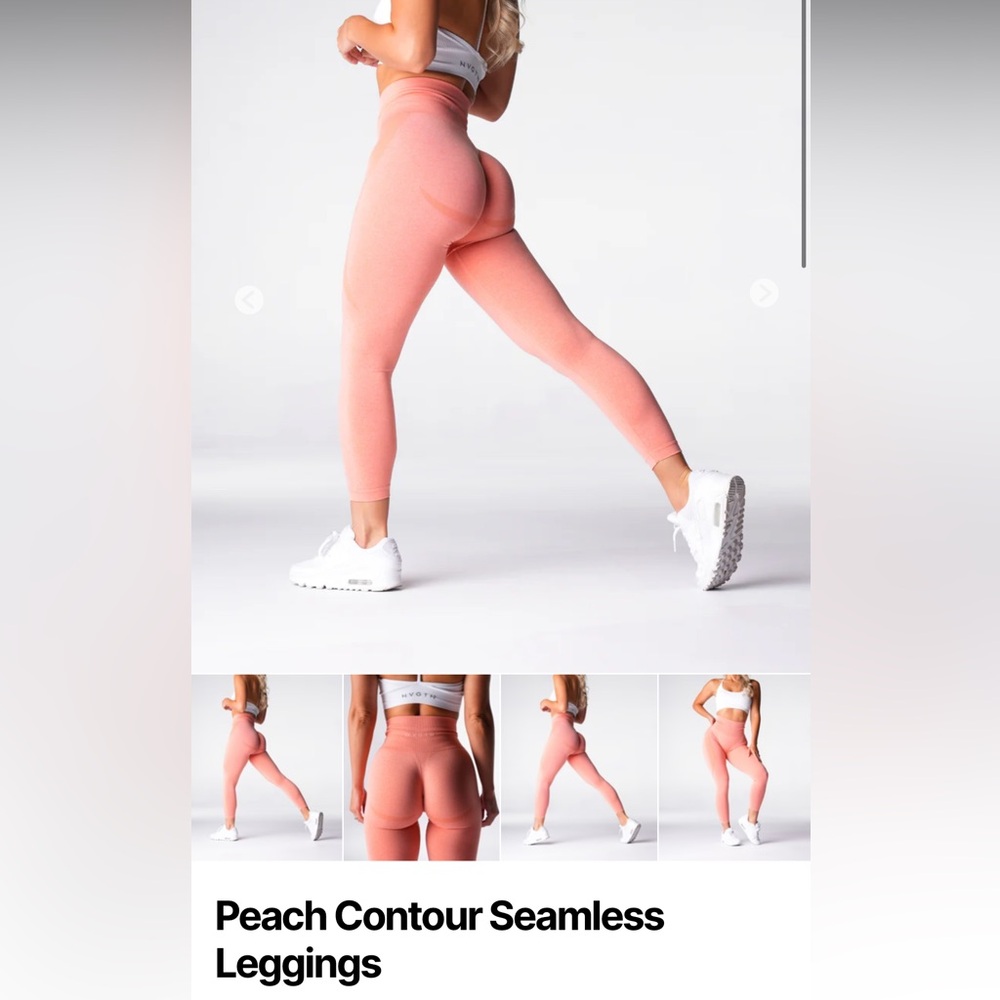 Peach Contour Seamless Leggings